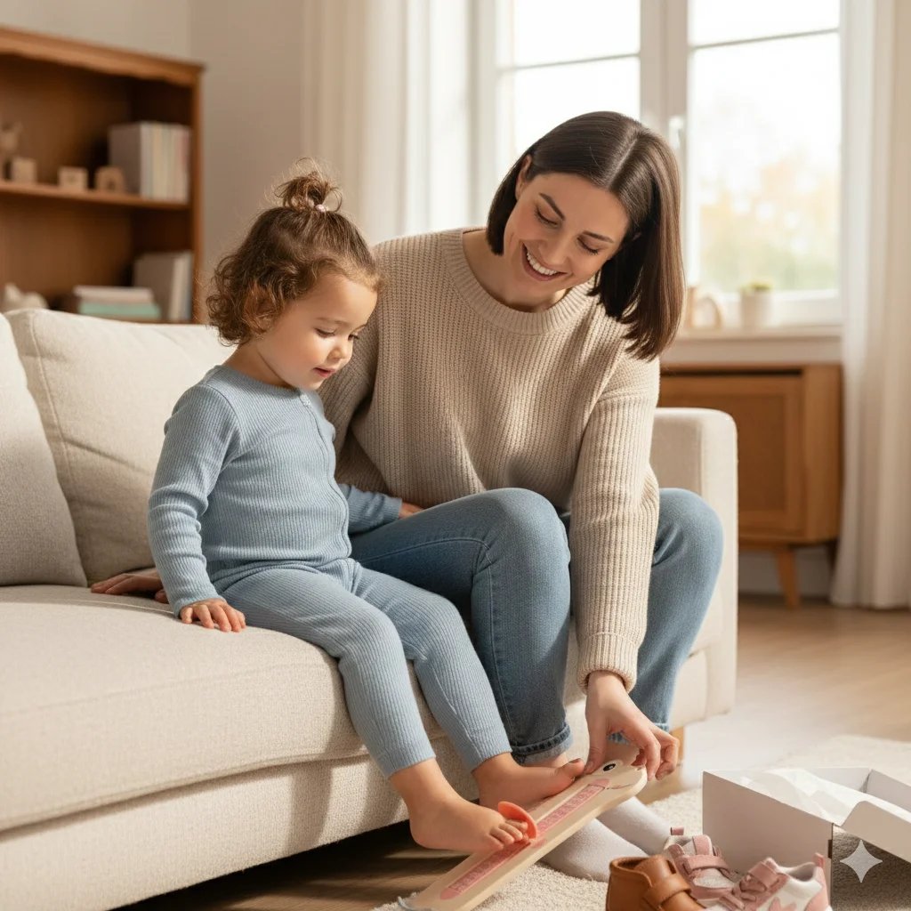 Pédimètre bébé ludique en forme de dinosaure pour mesurer les pieds